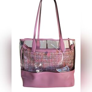 Kate Spade Pink and Clear Tote Bag